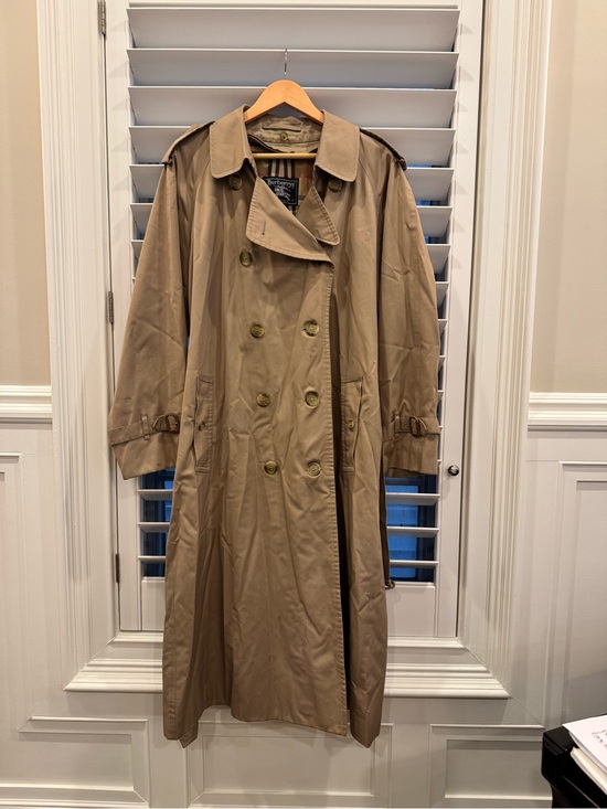 Burberry Other - Incredible vintage Burberry Men's Beige Double-Breasted Trench Coat